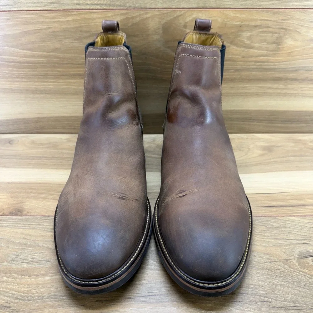 Cole Haan Warner Grand Chelsea Boots Mens 11 M Brown Leather Business Casual